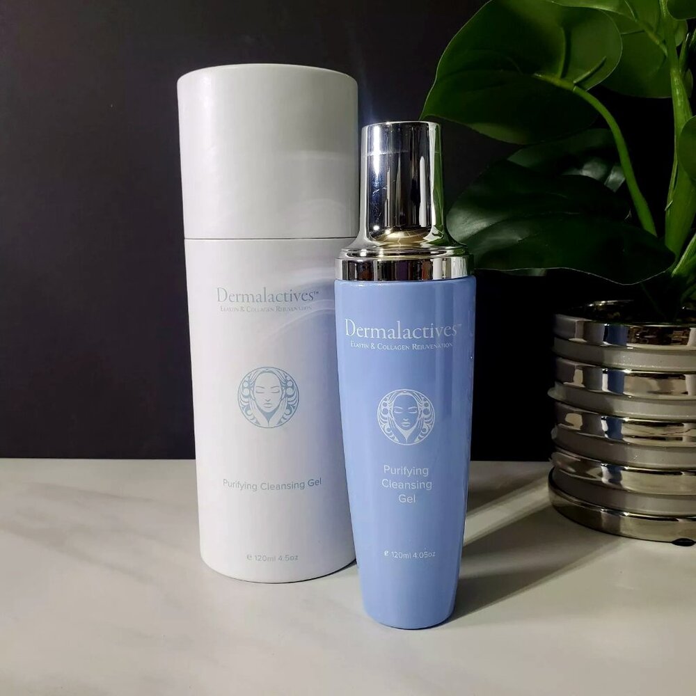 Dermalactives Purifying Cleansing Gel 120ml 4.05oz Elastin Collagen Rejuvenation